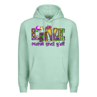 Seafoam Love Mardi Gras Y'all Premium Hoodie - HowdyJamesFarm