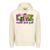 Tofu Love Mardi Gras Y'all Premium Hoodie - HowdyJamesFarm