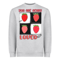 Heather Grey you are berry loved Heavyweight Sweatshirt - MaliasSmallBusiness