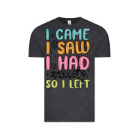 Vintage Black i came i saw i had anxiety so i left Vintage Tee - MaliasSmallBusiness