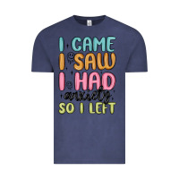 Vintage Denim i came i saw i had anxiety so i left Vintage Tee - MaliasSmallBusiness