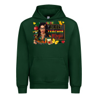 Forest Green Juneteenth black teacher magic Urban Hoodie - FaDigitalArtStudio