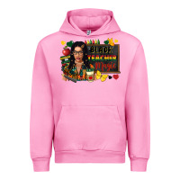 Fuchsia Pink Juneteenth black teacher magic Urban Hoodie - FaDigitalArtStudio