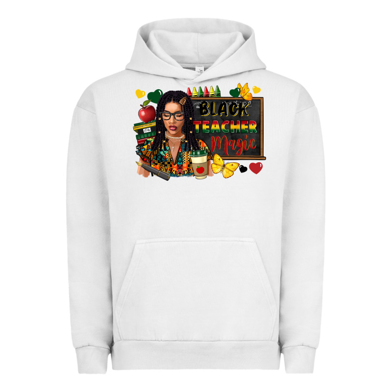 Juneteenth Black Teacher Magic Urban Hoodie by FaDigitalArtStudio | Teevron