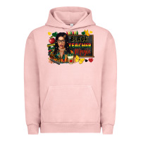 Pigment Salmon Juneteenth black teacher magic Urban Hoodie - FaDigitalArtStudio