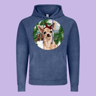 Chihuahua And Farm Vintage Hoodie Designed By Ranaportraitstore