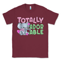 Burgundy totally adorable Classic Tee - MaliasSmallBusiness