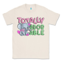 Natural totally adorable Classic Tee - MaliasSmallBusiness