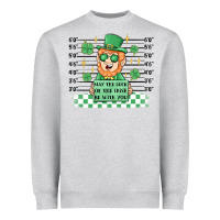 Heather Grey may the luck of the irish be with you Heavyweight Sweatshirt - MaliasSmallBusiness