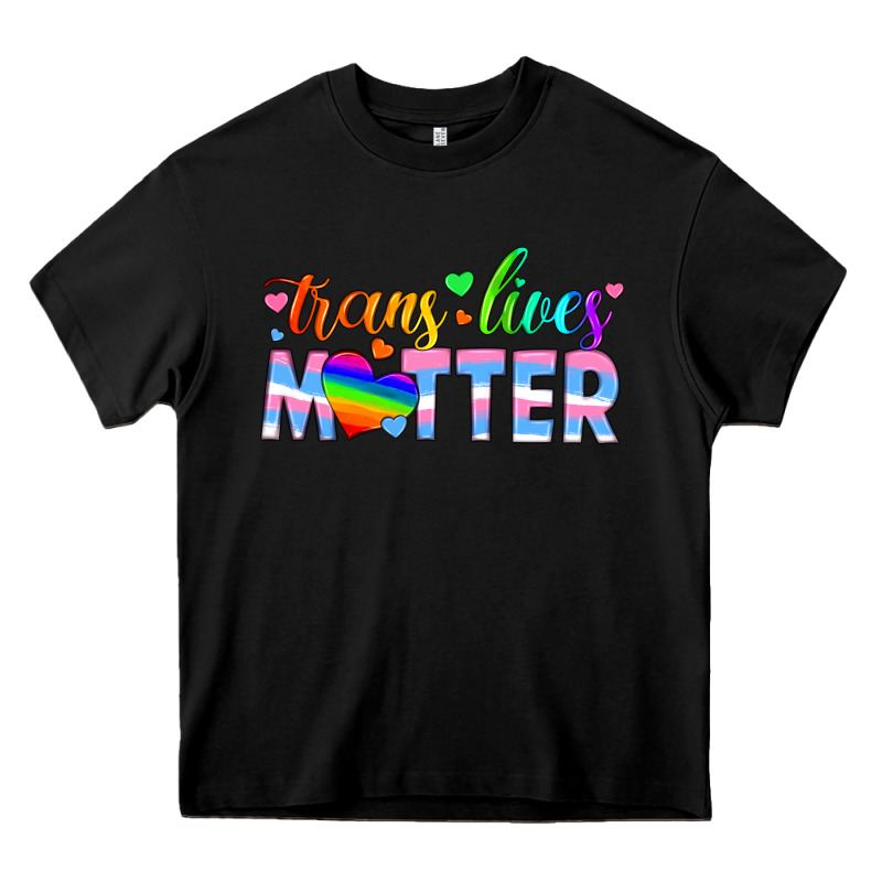 Trans Lives Matter Heavy Core Tee by HRA Design Shop | Teevron