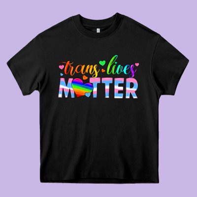 Trans Lives Matter Heavy Core Tee Designed By Hra Design Shop