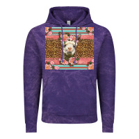 Cloud Purple llama and roses glitter Vintage Hoodie - LillyAllenDesigns
