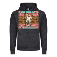 Vintage Black llama and roses glitter Vintage Hoodie - LillyAllenDesigns
