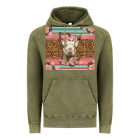 Vintage Olive llama and roses glitter Vintage Hoodie - LillyAllenDesigns