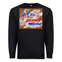 Black flip flops fireworks & freedom 4th of july Premium Sweatshirt - TumblerDesignByShophia