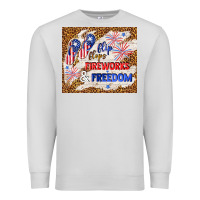 Dove Grey flip flops fireworks & freedom 4th of july Premium Sweatshirt - TumblerDesignByShophia