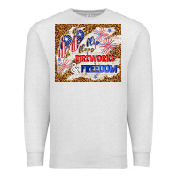 Oatmeal Heather flip flops fireworks & freedom 4th of july Premium Sweatshirt - TumblerDesignByShophia