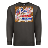 Smoke flip flops fireworks & freedom 4th of july Premium Sweatshirt - TumblerDesignByShophia