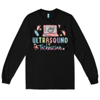 Black ultrasound technician Long Sleeve Tee - MaliasSmallBusiness
