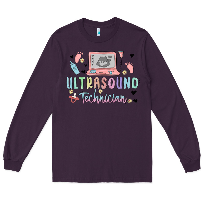 Ultrasound Technician Long Sleeve Tee by MaliasSmallBusiness | Teevron