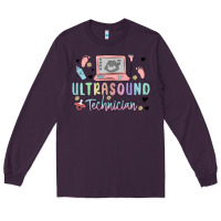 Plum ultrasound technician Long Sleeve Tee - MaliasSmallBusiness
