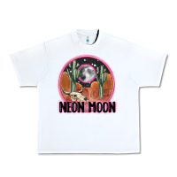White neon moon Urban Heavy Tee - MaliasSmallBusiness