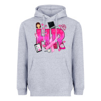 Heather Grey breast cancer hr human resources Heavyweight Hoodie - texasbilliewilder