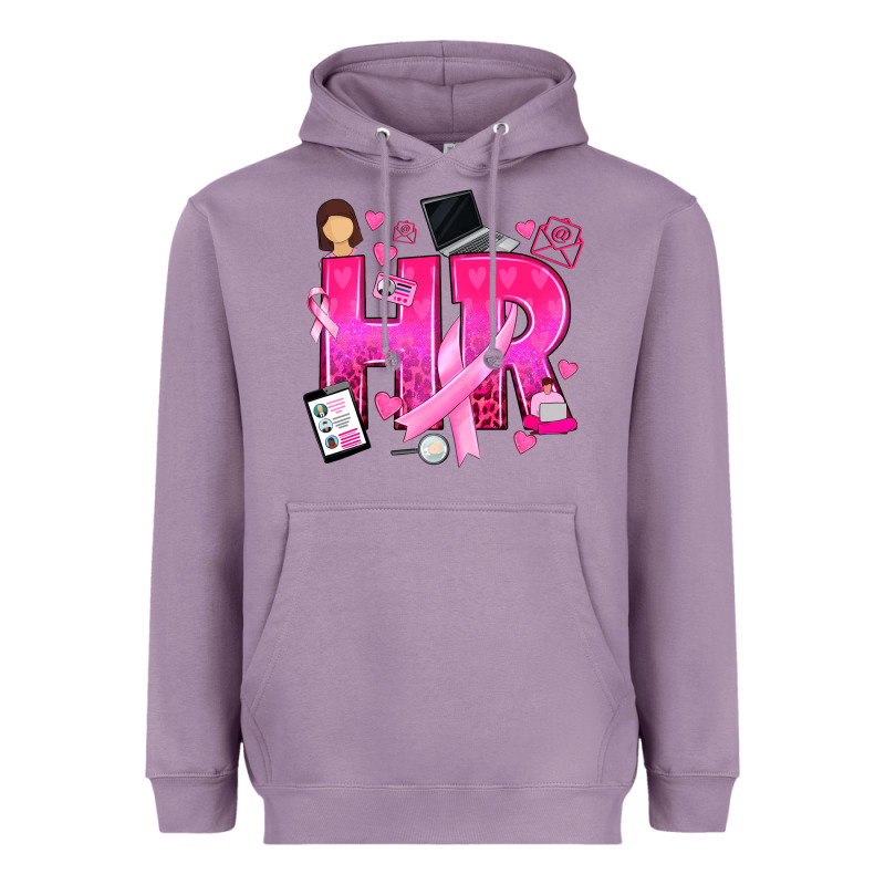 Breast Cancer Hr Human Resources Heavyweight Hoodie by texasbilliewilder | Teevron