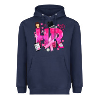 Navy breast cancer hr human resources Heavyweight Hoodie - texasbilliewilder