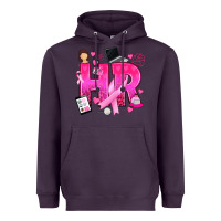 Plum breast cancer hr human resources Heavyweight Hoodie - texasbilliewilder