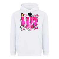 White breast cancer hr human resources Heavyweight Hoodie - texasbilliewilder