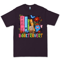 Plum booktrovert Premium Tee - JahusDesignShop