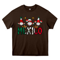 Chocolate Brown mexico gnome Heavy Core Tee - CowhideDigitalArt