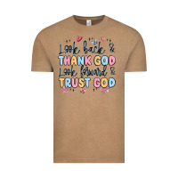 Vintage Coffee look back and thank god look forward and trust god Vintage Tee - MaliasSmallBusiness
