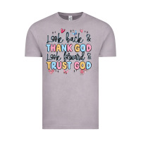 Vintage Zinc look back and thank god look forward and trust god Vintage Tee - MaliasSmallBusiness