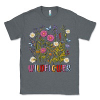 Charcoal Heather wildflower malias Classic Tee - MaliasSmallBusiness