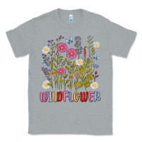 Heather Grey wildflower malias Classic Tee - MaliasSmallBusiness