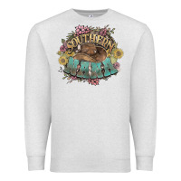 Oatmeal Heather Southern Nana western flowers Premium Sweatshirt - HowdyJamesFarm