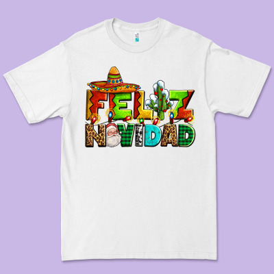 Feliz Navidad Sombrero Premium Tee Designed By Adodesignshop