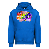 Cobalt Always be kind Urban Hoodie - FaDigitalArtStudio