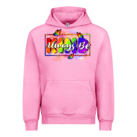 Fuchsia Pink Always be kind Urban Hoodie - FaDigitalArtStudio