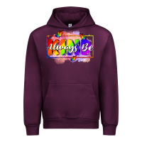 Mauve Wine Always be kind Urban Hoodie - FaDigitalArtStudio