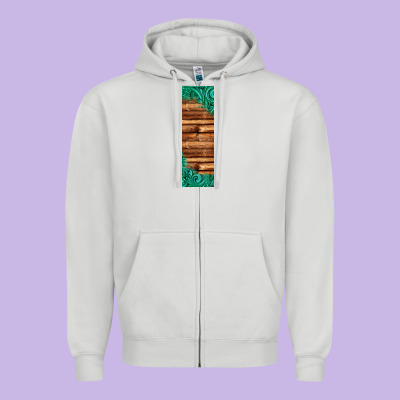 Western Tooled Leather Sunflower Turquoise Gemstone Pen Wrap 1 Zipper Hoodie Designed By Jasminsmagicworld