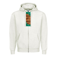 Oatmeal Heather western tooled leather sunflower turquoise gemstone pen wrap 1 Zipper Hoodie - Jasminsmagicworld