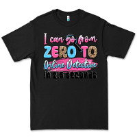 Black i can go from zero to online detective in 2.5 seco Premium Tee - JahusDesignShop