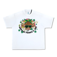 White st. patrick's day highland cow Urban Heavy Tee - MaliasSmallBusiness