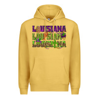 Antique Gold Louisiana Louisiana Louisiana Premium Hoodie - HowdyJamesFarm