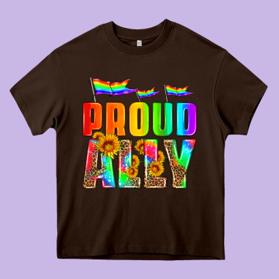Proud Ally Heavy Core Tee Designed By Hra Design Shop
