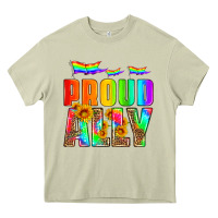 Mossy proud ally Heavy Core Tee - HRA Design Shop