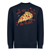 Navy you got a pizza my heart Heavyweight Sweatshirt - MaliasSmallBusiness